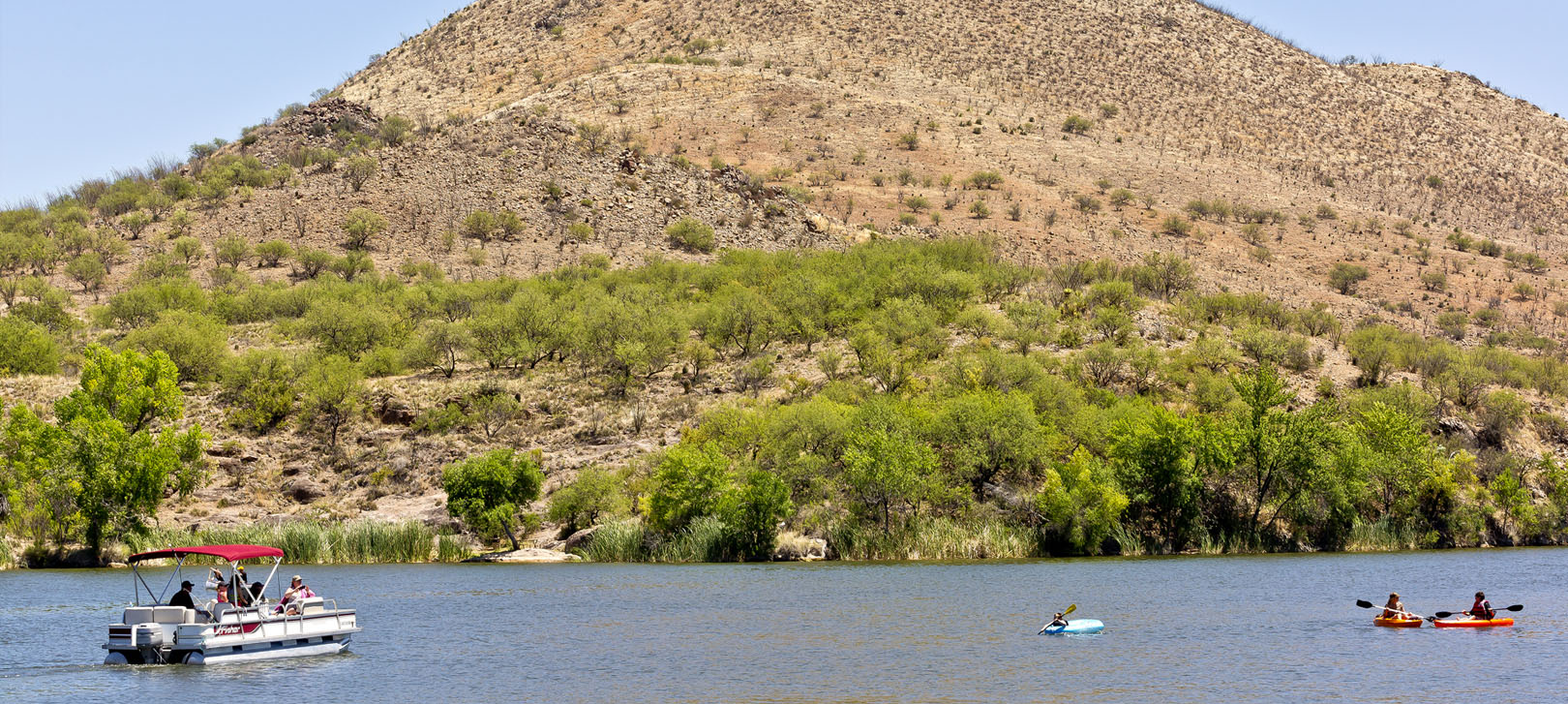 Kayaking and boating at Patagonia Lake State Park