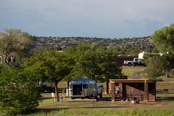 The campground at Lyman Lake State Park