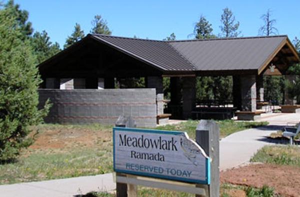 One of the group sites available for reservations.