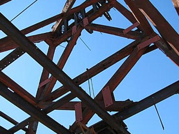 Audrey Headframe Park about Mining in Jerome