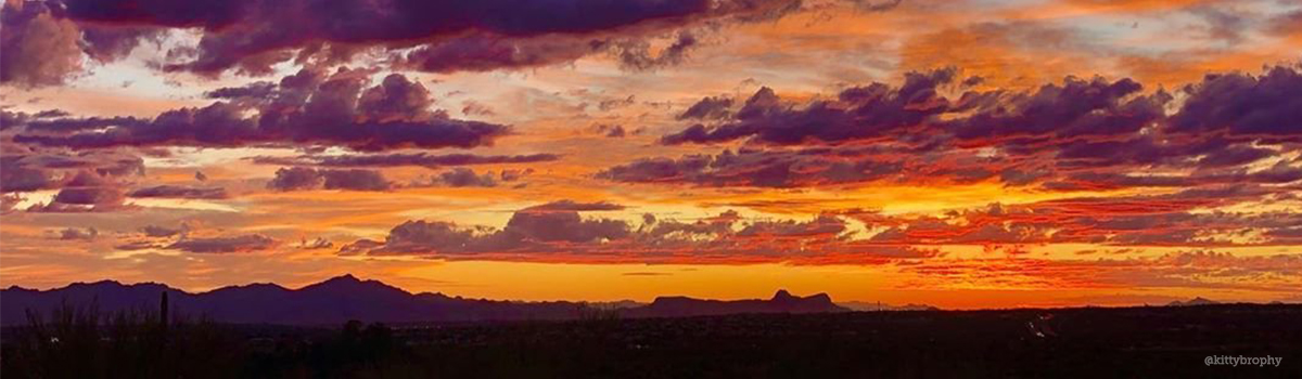 Arizona sunsets are a gift of beautiful colors