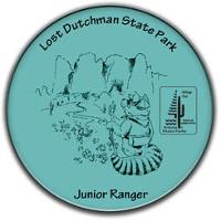 Junior Ranger Button featuring Rocky Ringtail