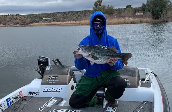 Christopher T. and his 10.38 pound Roper Lake Largemouth!!