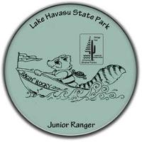 Junior Ranger Button featuring Rocky Ringtail