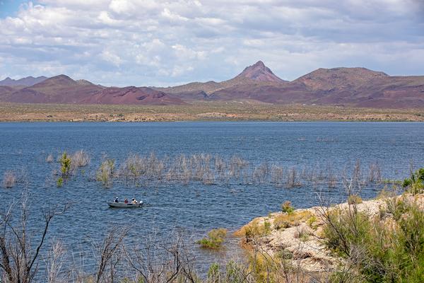 Alamo Lake State Park's beautiful scenery, great boating and fishing, and plentiful campsites.