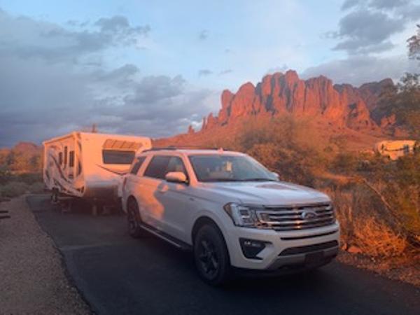 R. Ashurst's RV at Lost Dutchman State Park